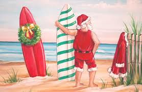 Santa w- Surf Boards